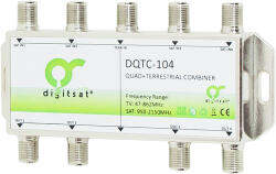 DigiSAT Antennaelosztó QUAD+TV DQTC-104 (77-172)