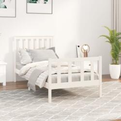 vidaXL fehér tömör fenyőfa ágy matrac nélkül 100 x 200 cm (3188197)