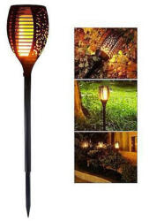 AFM Lampa solara LED, Pentru gradina, 60 cm, Efect de flacara, Pentru exterior, Negru (69564340)