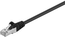 Goobay 95618 F/UTP CAT5e Patch Kábel - 25 m, Fekete