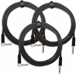 Pronomic 3-Darabos KÉSZLET Pronomic Trendline INST-3S Hangszerkábel 3m fekete (KST43457)