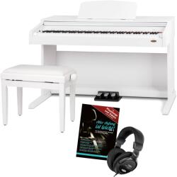 Classic Cantabile DP-210 WM Digitális Zongora Fehér Matt KÉSZLET paddal és fejhallgatóval (KST46731)