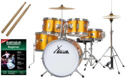 XDrum Junior Pro Gyerek Dob Készlet Naplemente Arany Csillogás (KST65802)