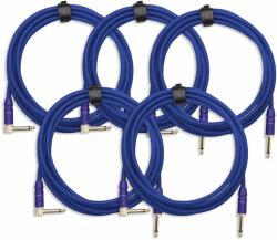 Pronomic 5-Darabos KÉSZLET Pronomic Trendline INST-3B Hangszerkábel 3m kék (KST43452)