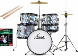 XDrum Junior Pro Gyerek Dob Szett Lézer Ezüst (KST23390)