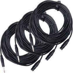 Pronomic Stage XFJ-20 Mikrofon kábel XLR/Jack kábel 20m 3x KÉSZLET XLR (női)/6.35mm mono jack (KST32608)