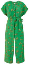 Yumi Women's Green Cheetah Print Jumpsuit - Green