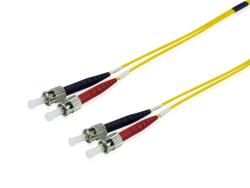 Equip 252236 Optikai Patch Kábel - ST Duplex, 10 m, Sárga