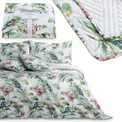 AmeliaHome Ágytakaró KINGFISHER fehér nyomott boho mikroszálas 170x210 AmeliaHome