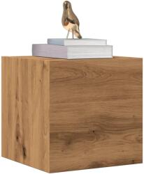 vidaXL 2 db kézműves tölgy falra szerelhető TV-szekrény 30, 5x30x30 cm (856415)