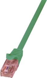 LogiLink U/UTP CAT6a Patch Kábel 0.25 m - Zöld