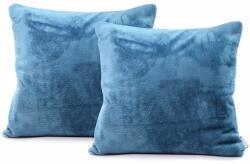 DecoKing Díszpárnahuzat MIC indigókék sima motívum klasszikus 45x45 decoking