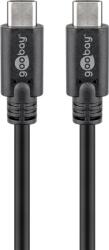 Goobay 66507 USB-C Apa - USB-C Apa 3.2 Gen 1 Adat és Töltőkábel - 1.5 m, Fekete