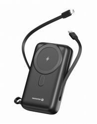 SWISSTEN POWER BANK 20000 mAh PD 20W vezeték nélküli powerbank fekete