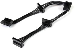 StarTech PYO4SATA SATA Táp Apa és 4x SATA Táp Anya Kábel - 0.4 m, Fekete