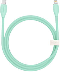 Baseus Cagd020106 Jelly Cable Usb-C Apa 2.0 - Lightning Apa Adat És Töltőkábel - 2 m, Zöld