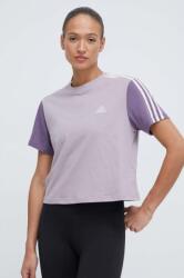 adidas tricou din bumbac femei, culoarea violet IS1571 PPYH-TSD0E4_04X