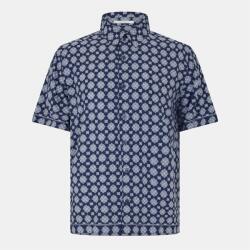 Jack Wills Риза с къс ръкав Jack Wills Short Sleeve Printed Shirt - Navy
