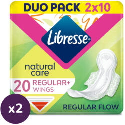 Libresse Regular+ Natural Care szárnyas egészségügyi betét (4x10 db)