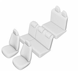 Umbrella Set Huse Scaun Umbrella Pentru Dacia Logan Mcv 7 Locuri 2004-2013 (Bancheta Fractionata) Tip 2 Cu Tetiere In Forma De L