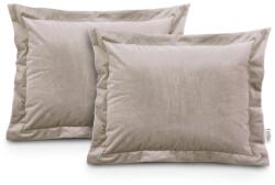 AmeliaHome Díszpárnahuzat VELVET szín bézsszínű stílus glamour bársony 50x70 ameliahome