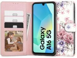 Tech-Protect TP2057 Tech-Protect Wallet Samsung Galaxy A16 / A16 5G tárca jellegű tok, virágos (Blossom Flower) (TP2057)