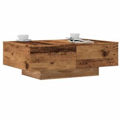vidaXL antik fa színű szerelt fa dohányzóasztal 90 x 60 x 31 cm (856570) - vidaxl
