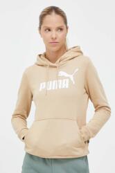 PUMA felső bézs, női, nyomott mintás, kapucnis - bézs XS - answear - 12 990 Ft