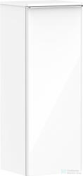 Hansgrohe Xelu Q 106, 5x40x37 cm-es 1 ajtós, balos fali szekrény króm fogantyúval, fényes fehér 54127000 (54127000)