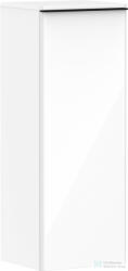 Hansgrohe Xelu Q 106, 5x40x37 cm-es 1 ajtós, jobbos fali szekrény matt fekete fogantyúval, fényes fehér 54131670 (54131670)