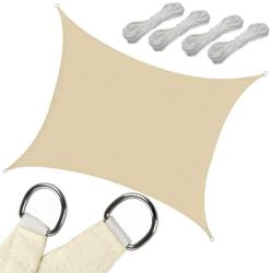  Vízálló kerti napvitorla krémszínű 3x4m (v1887_BE)