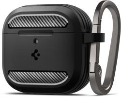 Spigen Carcasa Spigen Rugged Armor compatibila cu Apple AirPods 4 Matte Black (ACS08642)