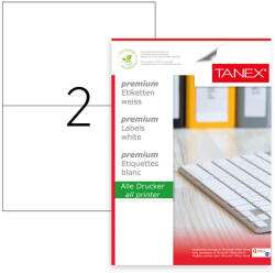 Tanex Etichete 2/a4 210*148.5mm colturi drepte 100/top tanex (TW2102)