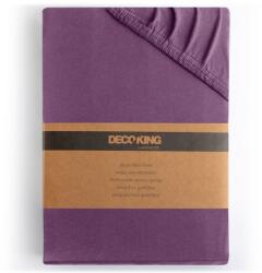 DecoKing Lepedő AMBER szín lila stílus klasszikus anyag dzsörzé 120-140x200 DecoKing