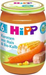 HiPP BIO Sárgarépa kukoricával és BIO borjúhússal 190 g, 6h+