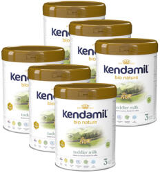 Kendamil 6x KENDAMIL Csecsemőtápszer BIO Nature 3 HMO+ (800 g) 10h+