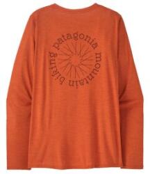 Patagonia Cap Cool Daily Graphic Shirt Lands Long Sleeve Women Tricou cu mânecă lungă Patagonia Spoke Stencil: Redtail Rust X-Dye S