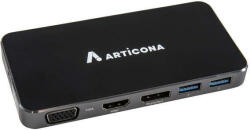  Articona - 4K 100W USB-C Dokkolóállomás, USB HUB - pepita