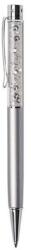 Art Crystella Golyóstoll, ezüst, felül fehér SWAROVSKI® kristállyal töltve, 14 cm, ART CRYSTELLA® (1805XGT230) - nyomtassingyen