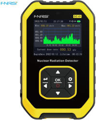 FNIRSI GC01 - sugárzásmérő: radioaktivitás-mérés, béta-, gamma- és röntgensugarak (gc01)