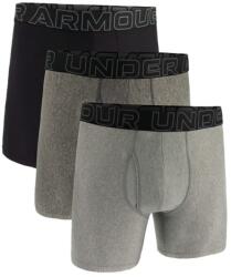 Under Armour Boxeri pentru bărbați M Perf Tech 6in 3pack Grey S