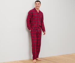Tchibo Férfi flanelpizsama, kockás, piros Színes kockás XL