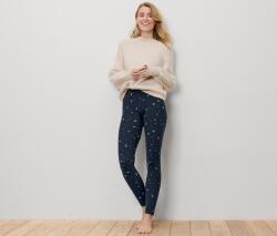 Tchibo Női leggings, csillagos, sötétkék Sötétkék krémszínű csillagos égbolt nyomott mintával XL 48/50