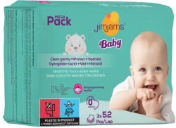 JimJams baby nedves popsitörlőkendő illatmentes multipack 3x52db 156 db (DJ_95769)