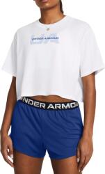 Under Armour UA W BOXY CROP BRANDED SS Rövid ujjú póló 1386846-100 Méret L