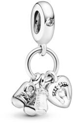 Pandora Moments Kisbabám ezüst charm - 798106CZ (798106CZ)