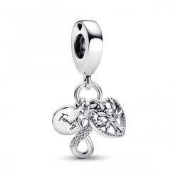 Pandora Moments Család végtelenjel tripla függő Ezüst Charm - 792201C01 (792201C01)