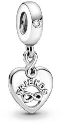 Pandora Moments Örök barátok szív ezüst függő charm - 799294C01 (799294C01)