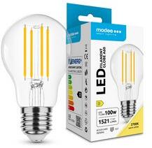 Modee LED lámpa A60 körte A filament 11, 2W- 11.2W E27 1521lm 827 220-240V AC 35000h 360° 2700K Modee - ML-A60F2700K11, 2WE27N (ML-A60F2700K11,2WE27N)