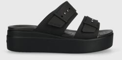 Crocs papucs Brooklyn Low Wedge Sandal fekete, női, platformos, 207431, 208728 - fekete Női 37/38